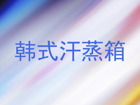 韩式汗蒸箱