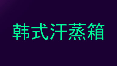 韩式汗蒸箱
