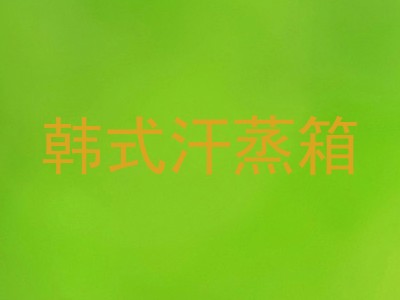 韩式汗蒸箱