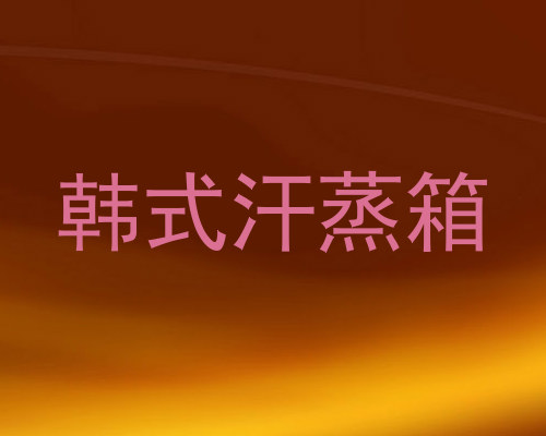 韩式汗蒸箱