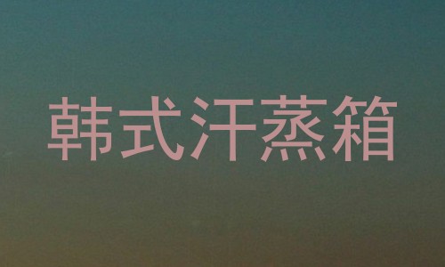 韩式汗蒸箱