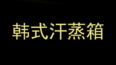 韩式汗蒸箱