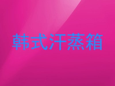 韩式汗蒸箱