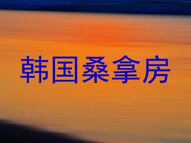 韩国桑拿房