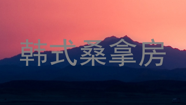 韩式桑拿房