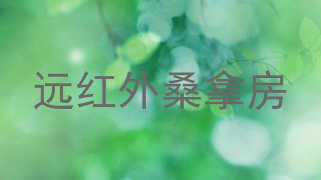 远红外桑拿房