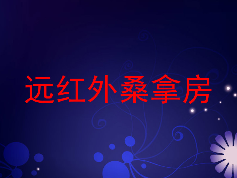 远红外桑拿房