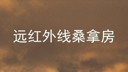 远红外线桑拿房