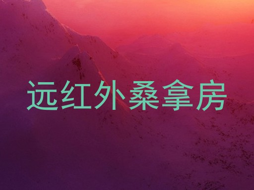远红外桑拿房