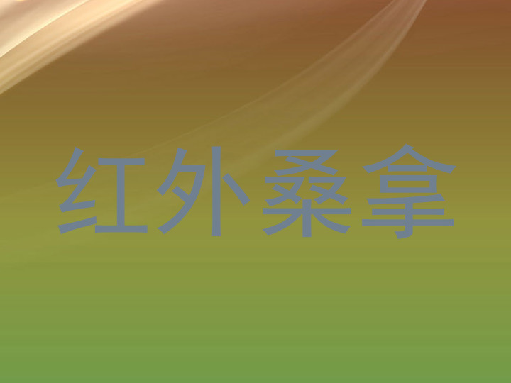 红外桑拿