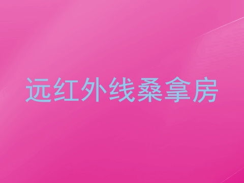 远红外线桑拿房