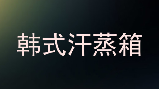 韩式汗蒸箱