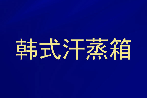 韩式汗蒸箱