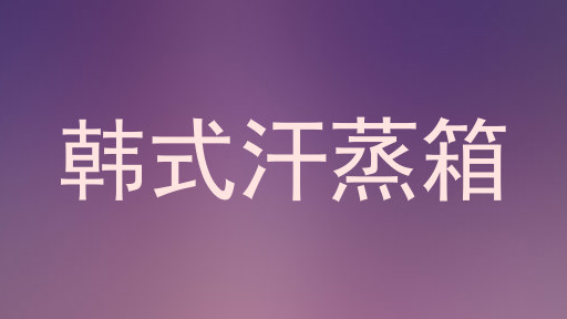 韩式汗蒸箱