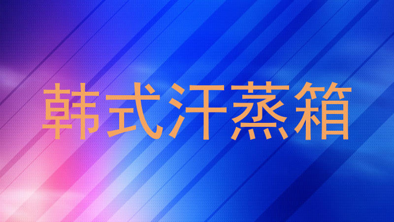 韩式汗蒸箱