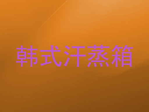 韩式汗蒸箱