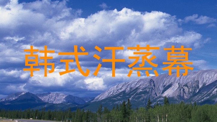 韩式汗蒸幕