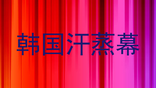 韩国汗蒸幕