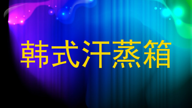 韩式汗蒸箱