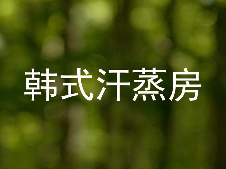 韩式汗蒸房