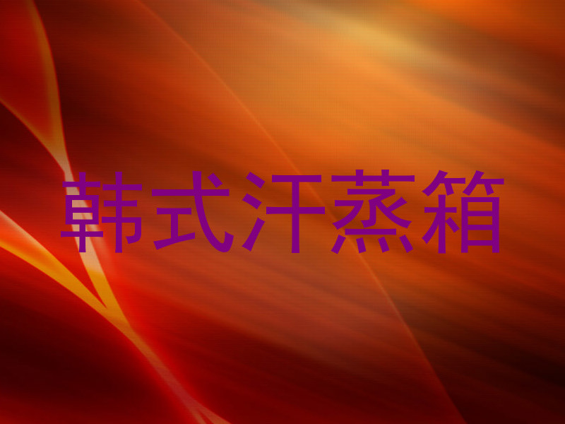 韩式汗蒸箱