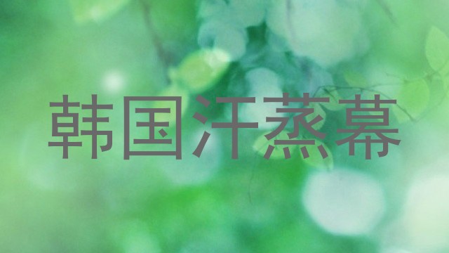 韩国汗蒸幕