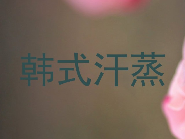 韩式汗蒸