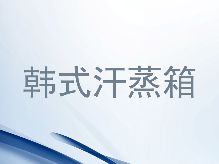 韩式汗蒸箱