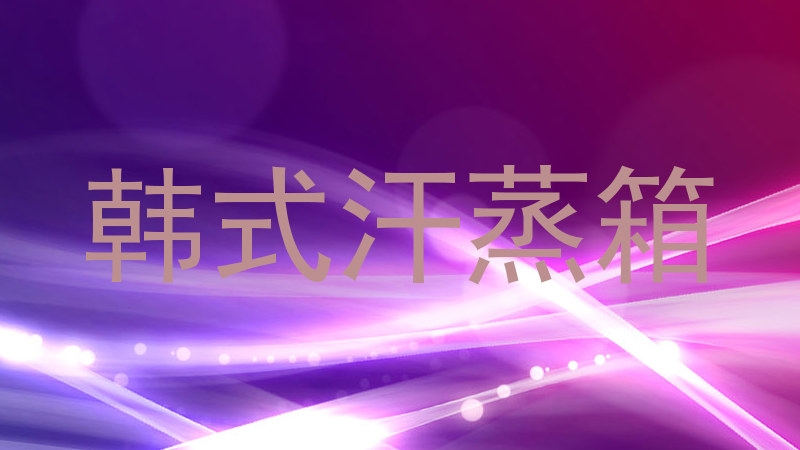 韩式汗蒸箱