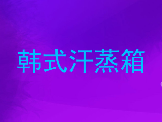 韩式汗蒸箱