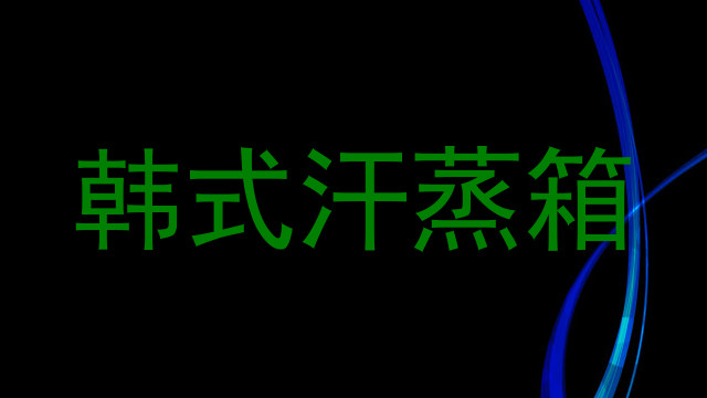 韩式汗蒸箱