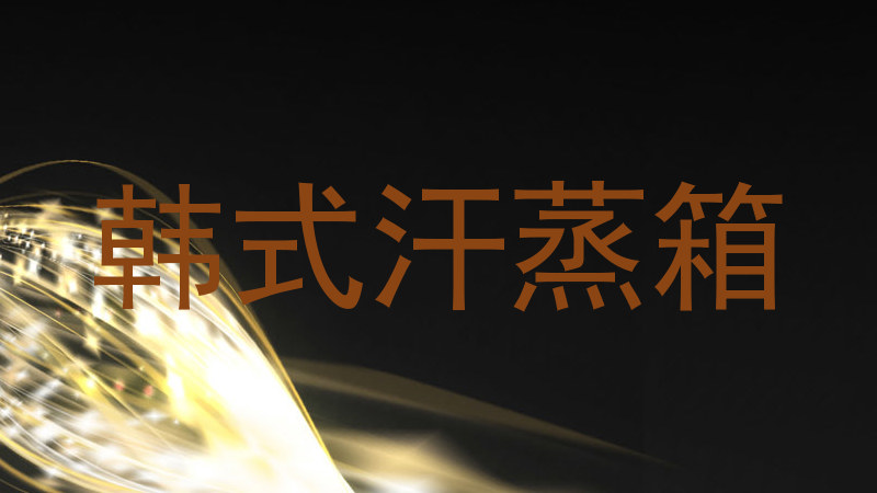 韩式汗蒸箱