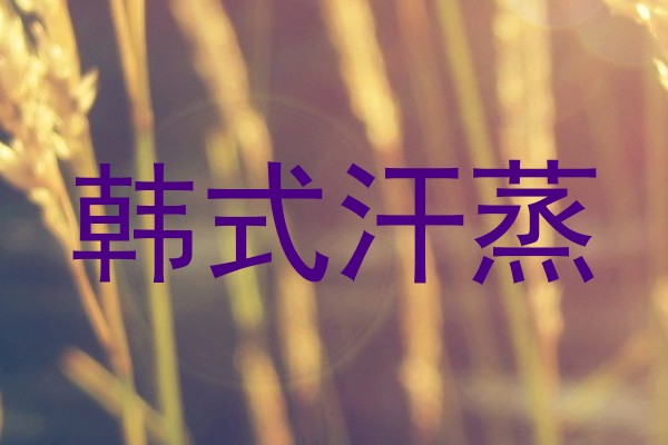 韩式汗蒸