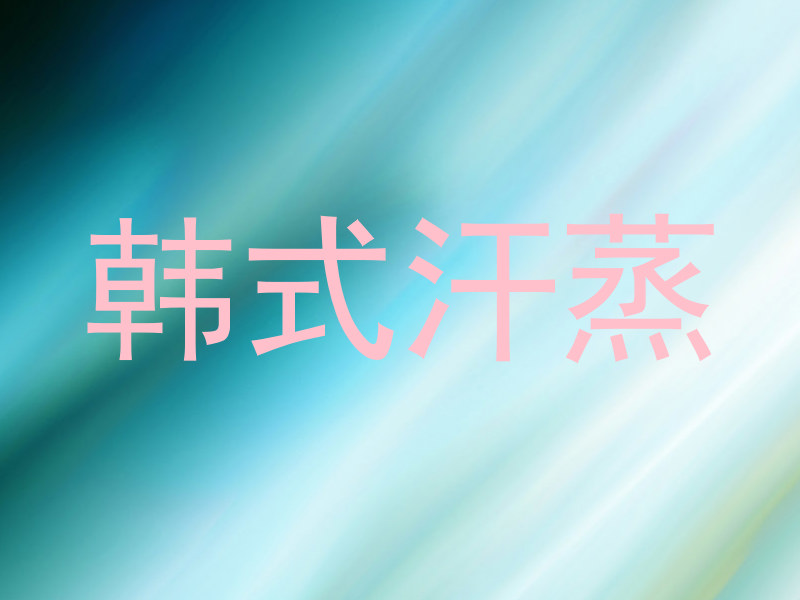 韩式汗蒸