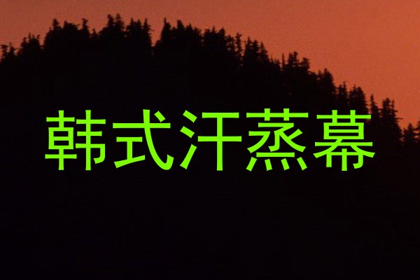 韩式汗蒸幕