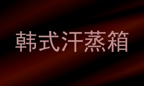 韩式汗蒸箱