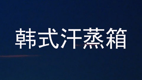 韩式汗蒸箱