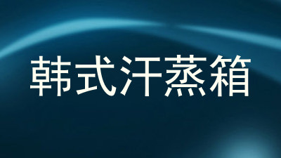 韩式汗蒸箱
