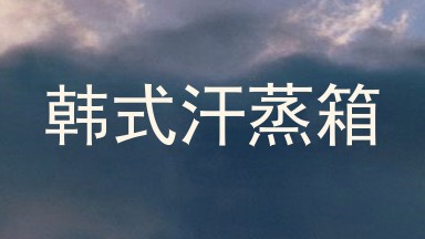 韩式汗蒸箱