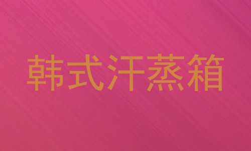 韩式汗蒸箱