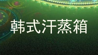 韩式汗蒸箱