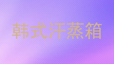 韩式汗蒸箱