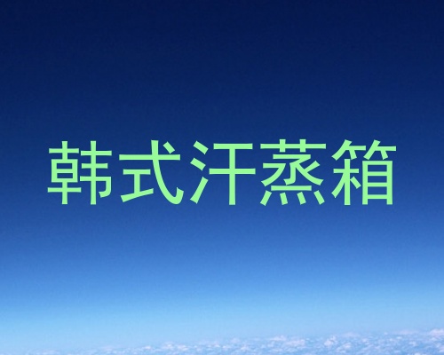 韩式汗蒸箱