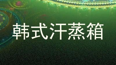 韩式汗蒸箱