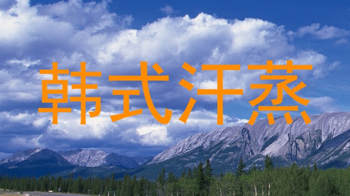 韩式汗蒸