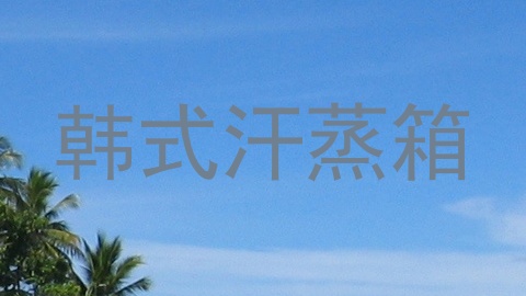 韩式汗蒸箱