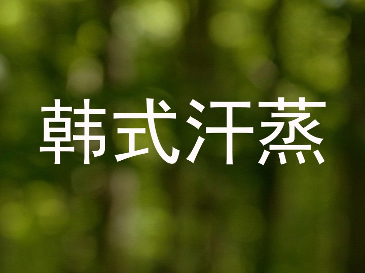韩式汗蒸