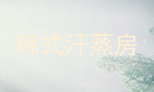 韩式汗蒸房