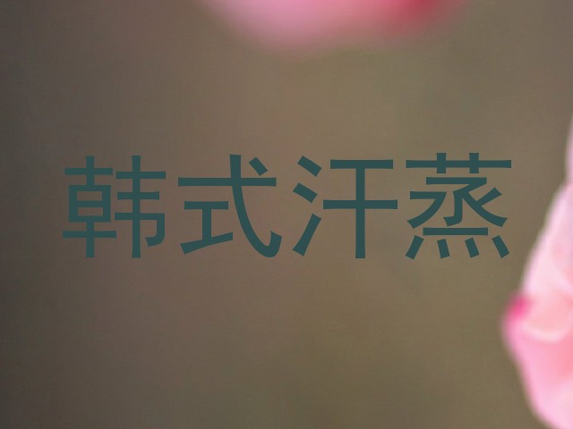 韩式汗蒸