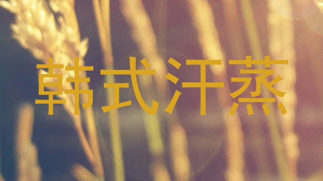 韩式汗蒸